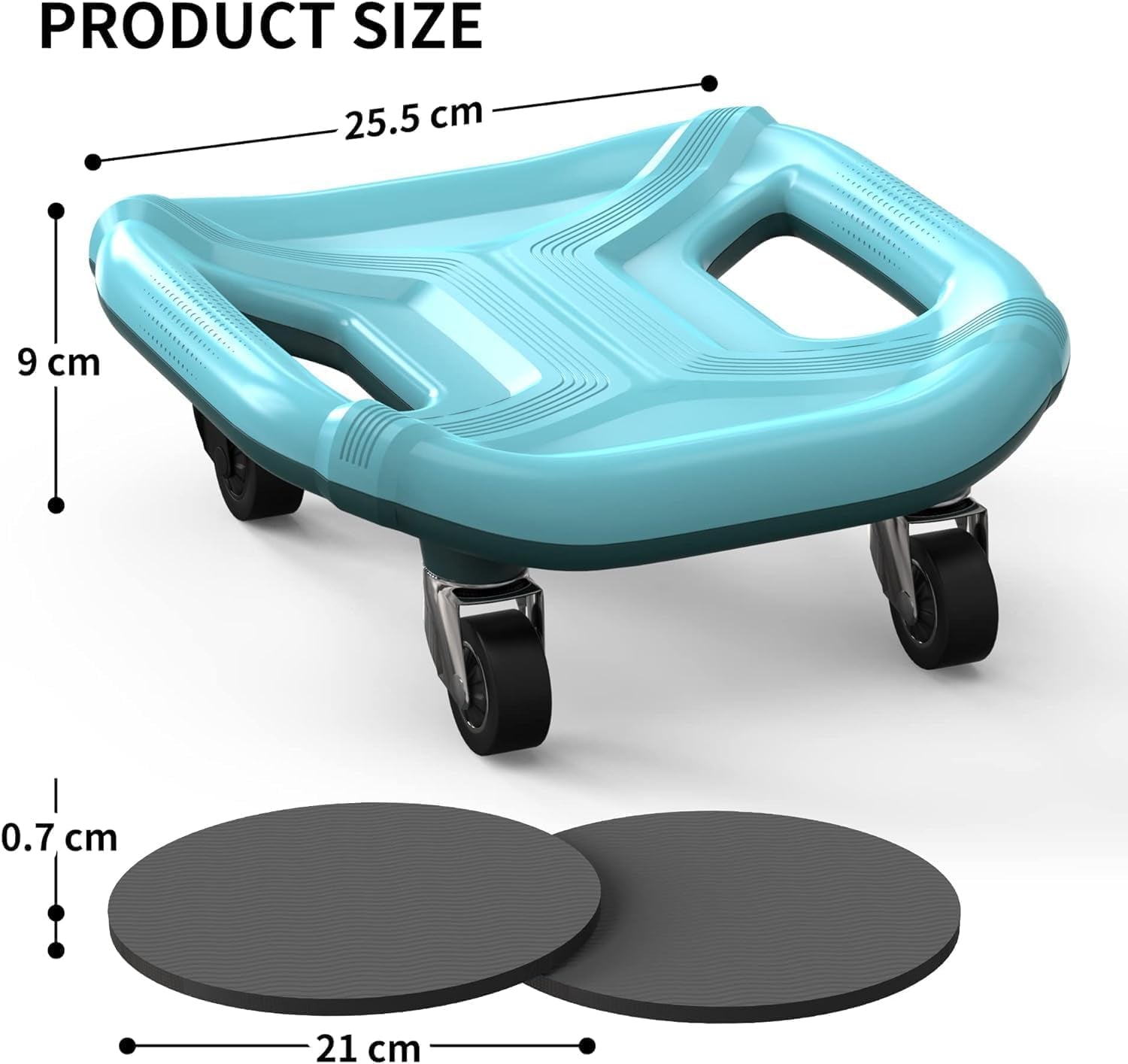 Ab Roller with Knee Pads for Abs Workout, Multifunctional Ab Roller Wheel for Abs Workout, Abdominal Roller with Knee Pads, Abdominal Exercises Wheel, Abb Roller (Slide Fitness Trainer)