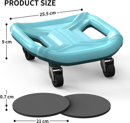 Ab Roller with Knee Pads for Abs Workout, Multifunctional Ab Roller Wheel for Abs Workout, Abdominal Roller with Knee Pads, Abdominal Exercises Wheel, Abb Roller (Slide Fitness Trainer)
