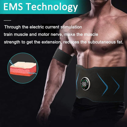 Paddsun Abdominal Muscle Stimulator Belt Electric ABS Fitness Toner Trainer Workout