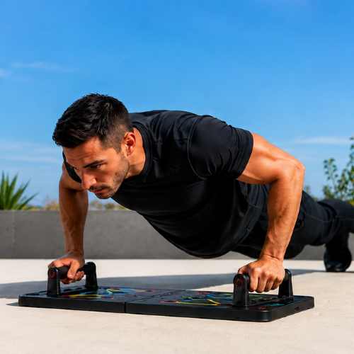Foldable Push-Up Board with Handles – Full Body Trainer