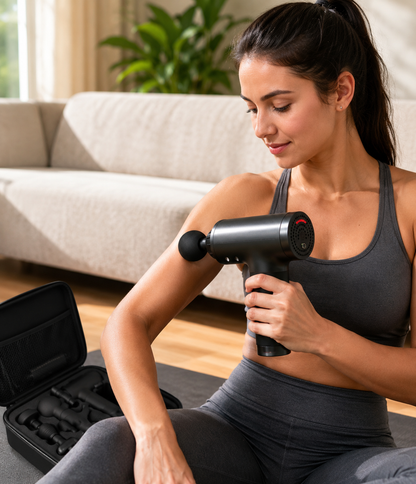 Deep Tissue Massage Gun with 4 Attachments