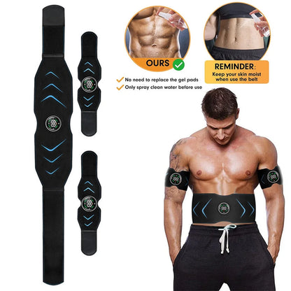 Paddsun Abdominal Muscle Stimulator Belt Electric ABS Fitness Toner Trainer Workout