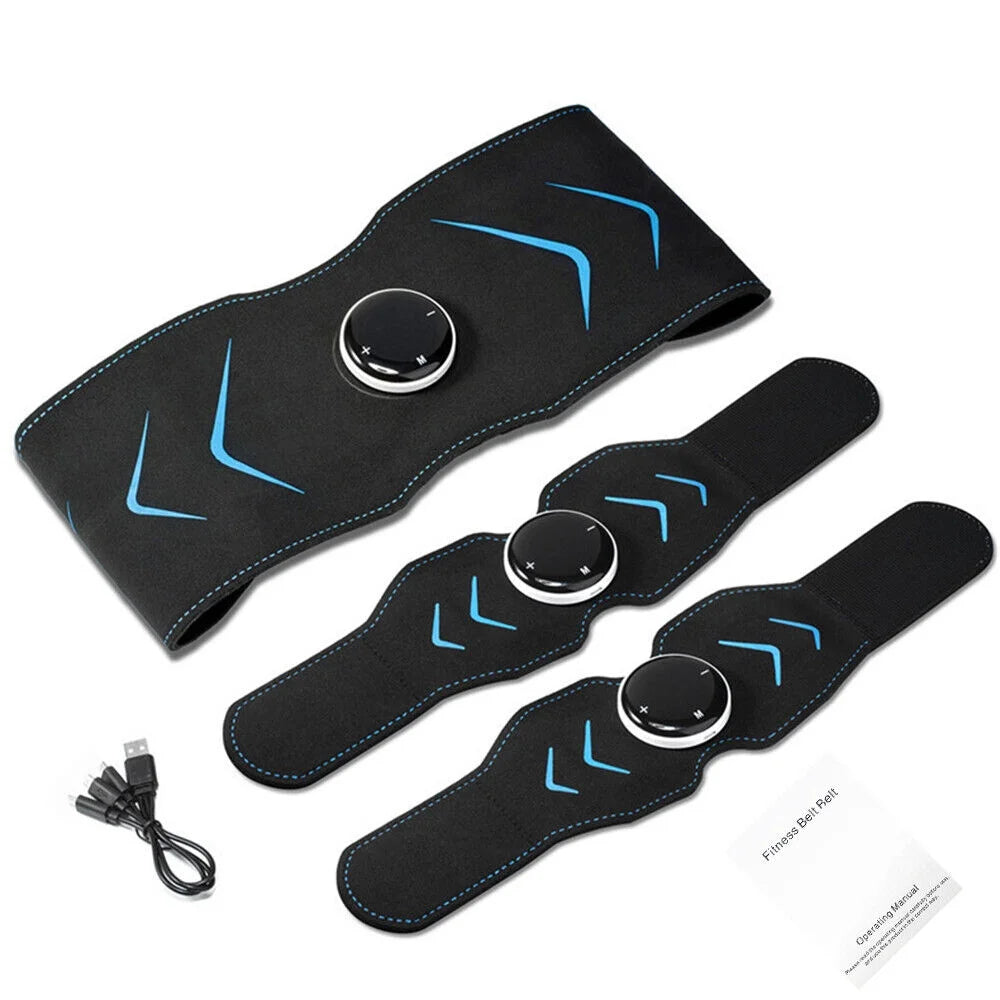 Paddsun Abdominal Muscle Stimulator Belt Electric ABS Fitness Toner Trainer Workout